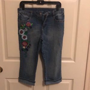 Boston proper jeans with embroidery